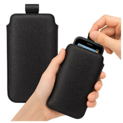 Etui Kieszonka ECO 10 na telefon Apple iPhone 5 5S SE / Maxcom MM142 MM428 czarne