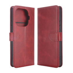 Etui Smart Leather na telefon Xiaomi 15T Pro 5G 2506BPN68G czerwone