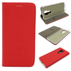 Etui Smart Magnet do telefonu Motorola Moto G9 Play / E7 Plus czerwone