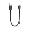 Kabel USB - LIGHTNING / iPhone 25cm krótki przewód do powerbanka 6A NB247 czarny