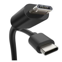 Kabel USB-C - Micro USB 3A 1,5m przewód do ładowania telefonu Mikro czarny