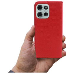 Etui Smart Magnet na telefon motorola moto g75 5G XT2437 czerwone