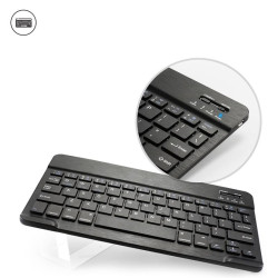 Etui z klawiaturą bluetooth na tablet Apple iPad 10 gen 2022 A2696 A2757 / iPad 11 gen 2025 A16 A3354 A3355 czarne