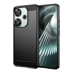 Etui Bumper Carbon LUX na telefon Xiaomi POCO F6 5G 24069PC21G czarne