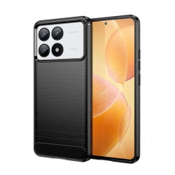 Etui Bumper Carbon LUX na telefon Xiaomi POCO F6 Pro 5G 23113RKC6G czarne