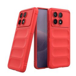 ETUI PANCERNE PHANTOM na telefon Xiaomi POCO F6 Pro 5G 23113RKC6G czerwone