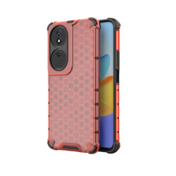 ETUI PANCERNE HONEYCOMB na telefon Honor X7b CLK-LX1 / X7b 5G CLK-NX2 / 90 Smart CLK-NX1 czerwone
