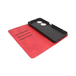 Etui Smart Retro na telefon Honor X7b CLK-LX1 / X7b 5G CLK-NX2 / 90 Smart CLK-NX1 czerwone
