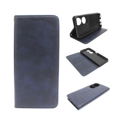 Etui Smart Retro na telefon Honor X7b CLK-LX1 / X7b 5G CLK-NX2 / 90 Smart CLK-NX1 granatowe