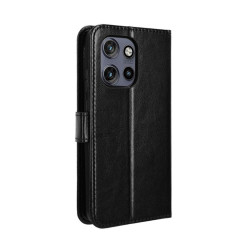 Etui Smart Crazy na telefon motorola edge 50 neo 5G XT2409-1 / 60 neo 5G XT2509-1 / thinkphone 25 5G XT2409-6 czarne