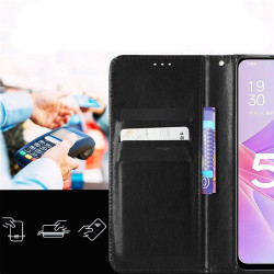 Etui Smart Crazy na telefon motorola edge 50 neo 5G XT2409-1 / 60 neo 5G XT2509-1 / thinkphone 25 5G XT2409-6 czarne