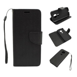 Etui Fancy Diary na telefon motorola moto e5 / e / g6 play czarne