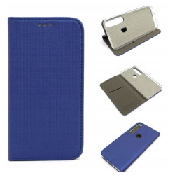 Etui Smart Magnet na telefon motorola moto g8 plus XT2019 granatowe
