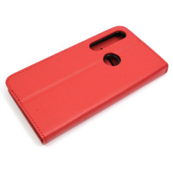 Etui Smart Magnet na telefon motorola moto g8+ XT2019 czerwone