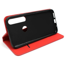 Etui Smart Magnet na telefon motorola moto g8+ XT2019 czerwone