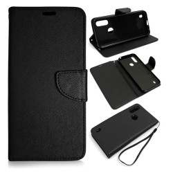 Etui Fancy Diary na telefon motorola moto e6s / e6i 2020 czarne
