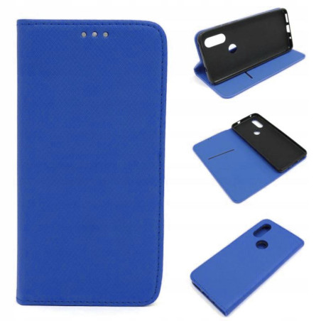 Etui Smart Magnet na telefon motorola one vision XT1970 / p40 granatowe