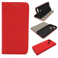 Etui Smart Magnet do telefonu Oppo A12 2020 CPH2077 czerwone