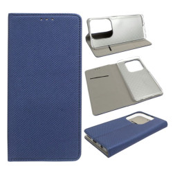 Etui Smart Magnet na telefon Infinix HOT 40 Pro 4G LTE X6837 / Tecno Spark 20 Pro KJ6 granatowe