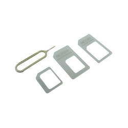 Adapter przejściówka kart NANO SIM / MICRO SIM biały
