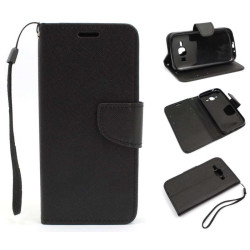 Etui Fancy Diary na telefon Samsung J1 J100 czarny