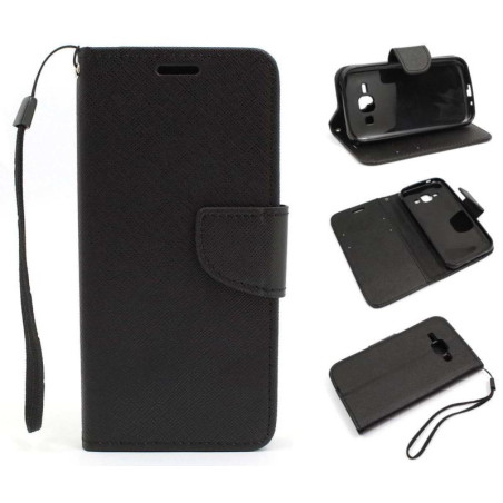 Etui Fancy Diary na telefon Samsung Galaxy J1 J100 czarne