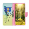 Etui Fancy Diary na telefon Samsung Galaxy A34 5G A346 piórko