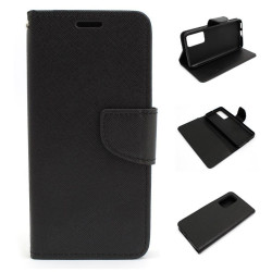Etui Fancy Diary do telefonu Huawei P40 ANA-N29 czarne