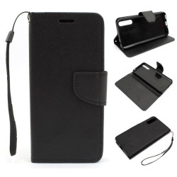 Etui Fancy Diary do telefonu Huawei Y8p / P Smart S czarne