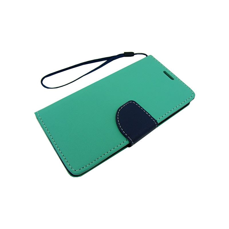 Etui Fancy Diary na telefon Apple iPhone X A1865 / Xs A1920 miętowe
