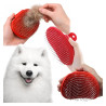 Szczotka do sierści dla psa i kota miękka z regulowanym uchwytem