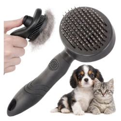 Szczotka do sierści dla psa i kota - samoczyszcząca