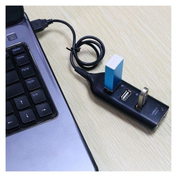 Hub USB 4 porty - rozdzielacz USB 2.0 z kablem 40cm