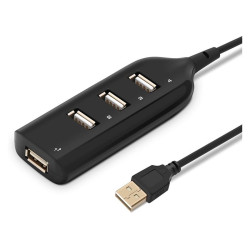 Hub USB 4 porty - rozdzielacz USB 2.0 z kablem 40cm