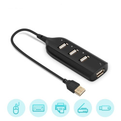 Hub USB 4 porty - rozdzielacz USB 2.0 z kablem 40cm