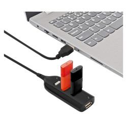 Hub USB 4 porty - rozdzielacz USB 2.0 z kablem 40cm