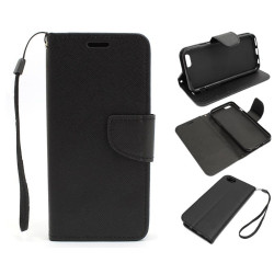 Etui Fancy Diary na telefon Apple iPhone 7 A1660 / 8 A1863 / SE 2020 A2296 / SE 2022 A2783 czarne