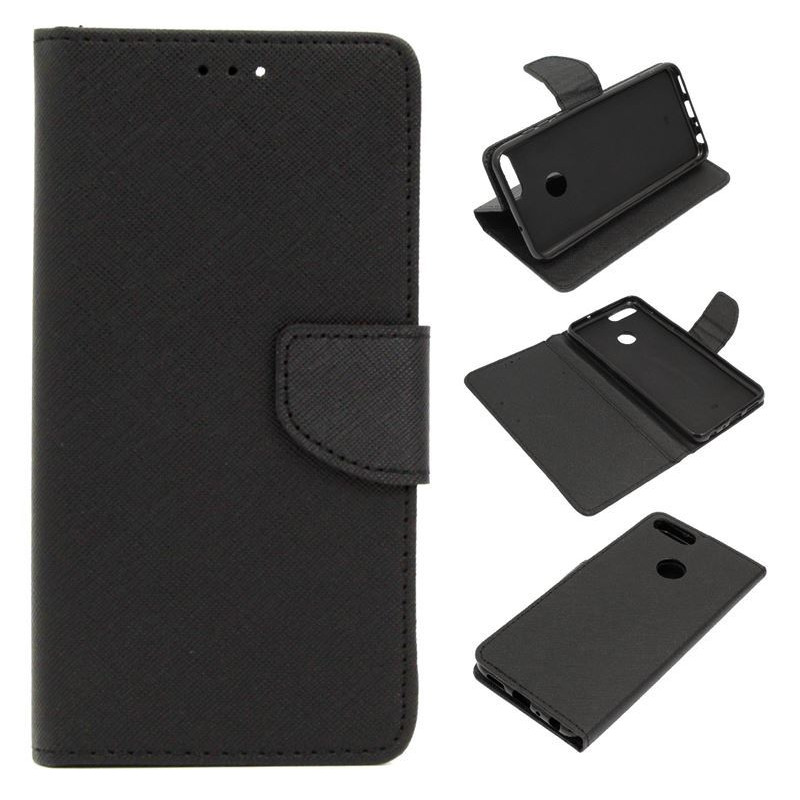 Etui Fancy Diary na telefon Huawei P SMART FIG-LX1 czarny
