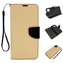 Etui Fancy Diary na telefon Huawei P40 Lite JNY-LX1 złoto-czarne