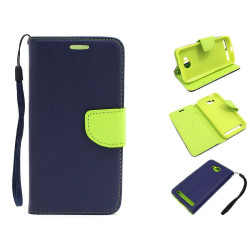 Etui Fancy Diary na telefon Huawei Y3II LUA-L21 granatowe