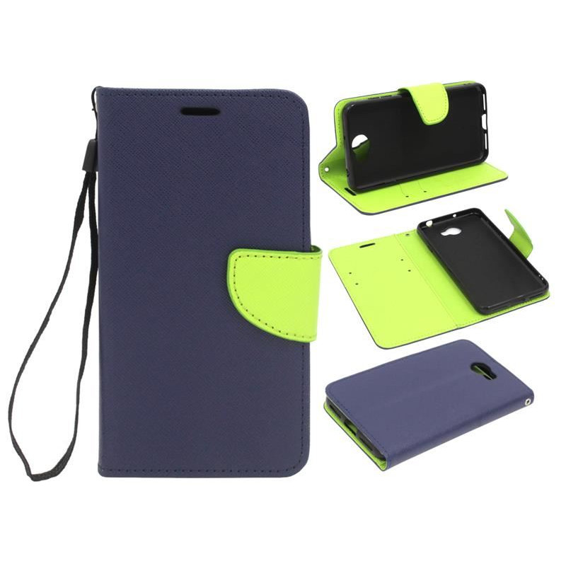 Etui Fancy Diary na telefon Huawei Y5II CUN-L21 / Y6 II Compact granatowe