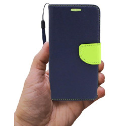Etui Fancy Diary na telefon Huawei P9 Lite Mini SLA-L22 / Y6 Pro 2017 granatowe