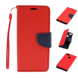 Etui Fancy Diary na telefon Huawei P9 Lite Mini SLA-L22 / Y6 Pro 2017 czerwone