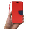 Etui Fancy Diary na telefon Huawei P9 Lite Mini SLA-L22 / Y6 Pro 2017 czerwone