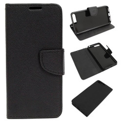 Etui Fancy Diary na telefon Huawei Y6 2018 ATU-L21 czarny