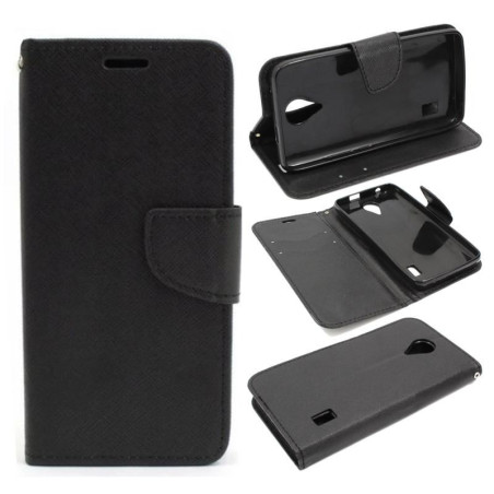 Etui Fancy Diary na telefon Huawei Y635 czarny