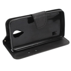 Etui Fancy Diary na telefon Huawei Y635 czarny
