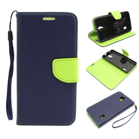 Etui Fancy Diary na telefon Huawei Y635 granatowy