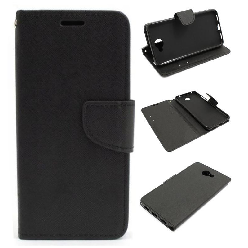 Etui Fancy Diary na telefon Huawei Y7 TRT-LX1 czarny