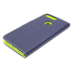 Etui Fancy Diary na telefon Huawei Y7 Prime 2018 LDN-L21 granatowy